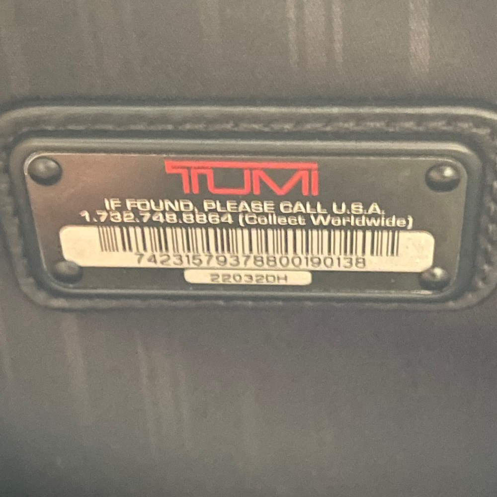 TUMI garment wheeled luggage bag